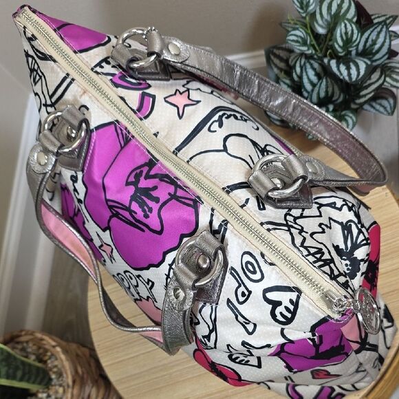 Coach Poppy Floral Graffiti Tote with Matching Wallet - Picture 11 of 16